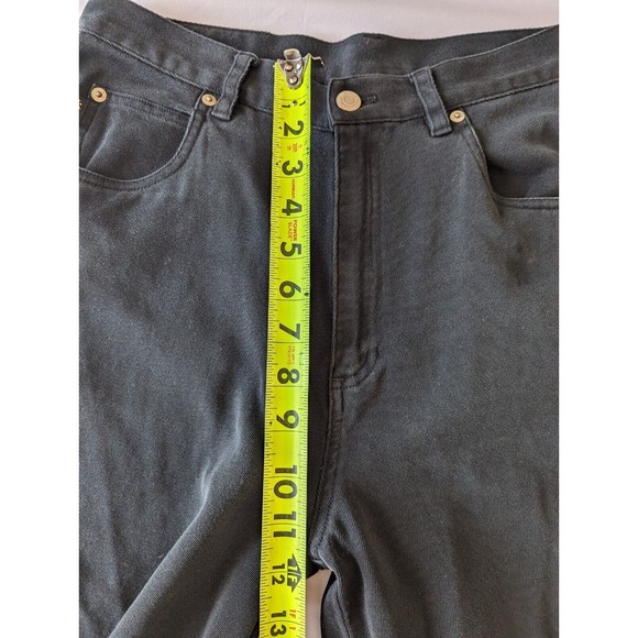Lauren Ralph Lauren Pants Womens 8 Black Denim Jeans Straight Casual High Rise‎ - Picture 8 of 10